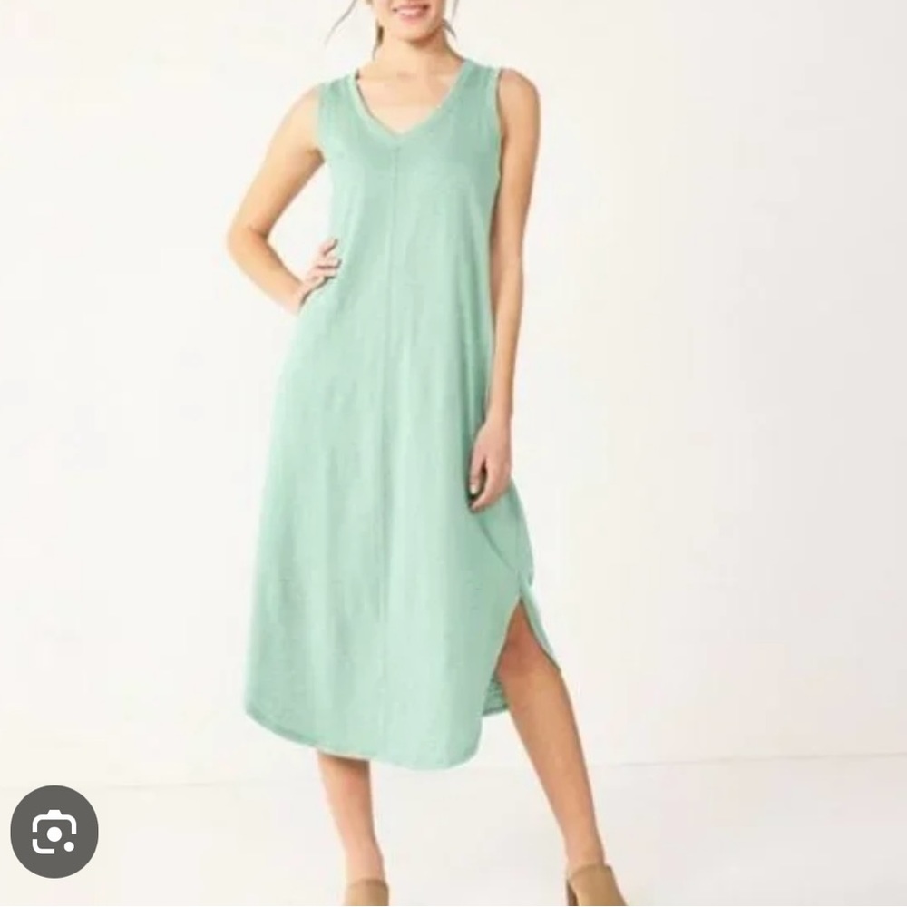 Women's Sonoma Goods For Life® Sleeveless Shirttail Knit
Midi Dress